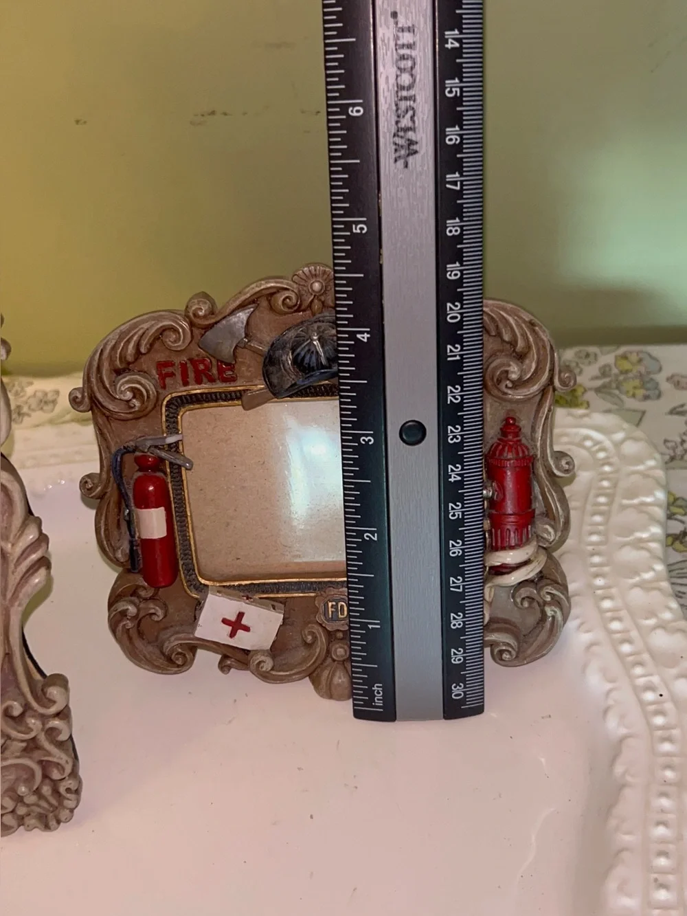 Vintage Vanmark Firefighter picture frames 
